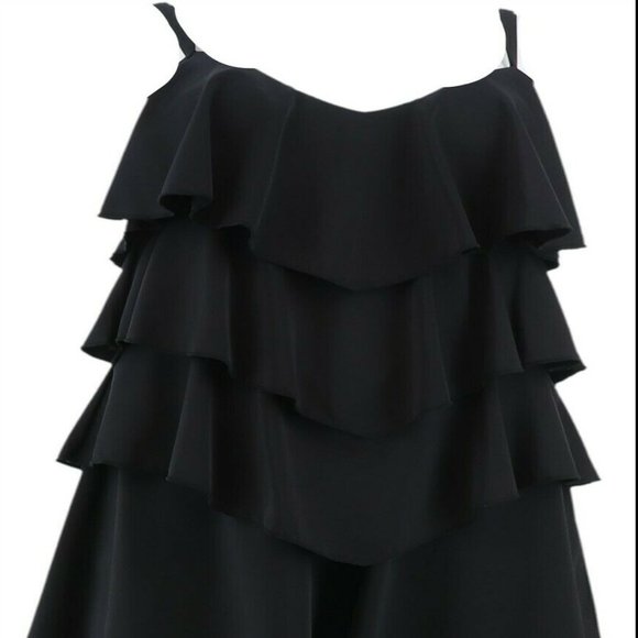 FIT 4 U Other - Fit 4 U V-Tiered Romper Swimsuit Black 8